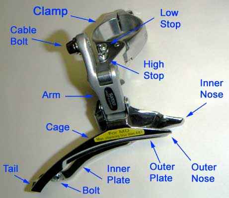 parts of front derailleur