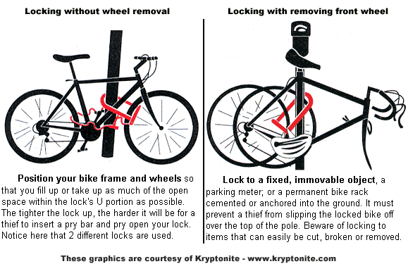 front wheel bike lock