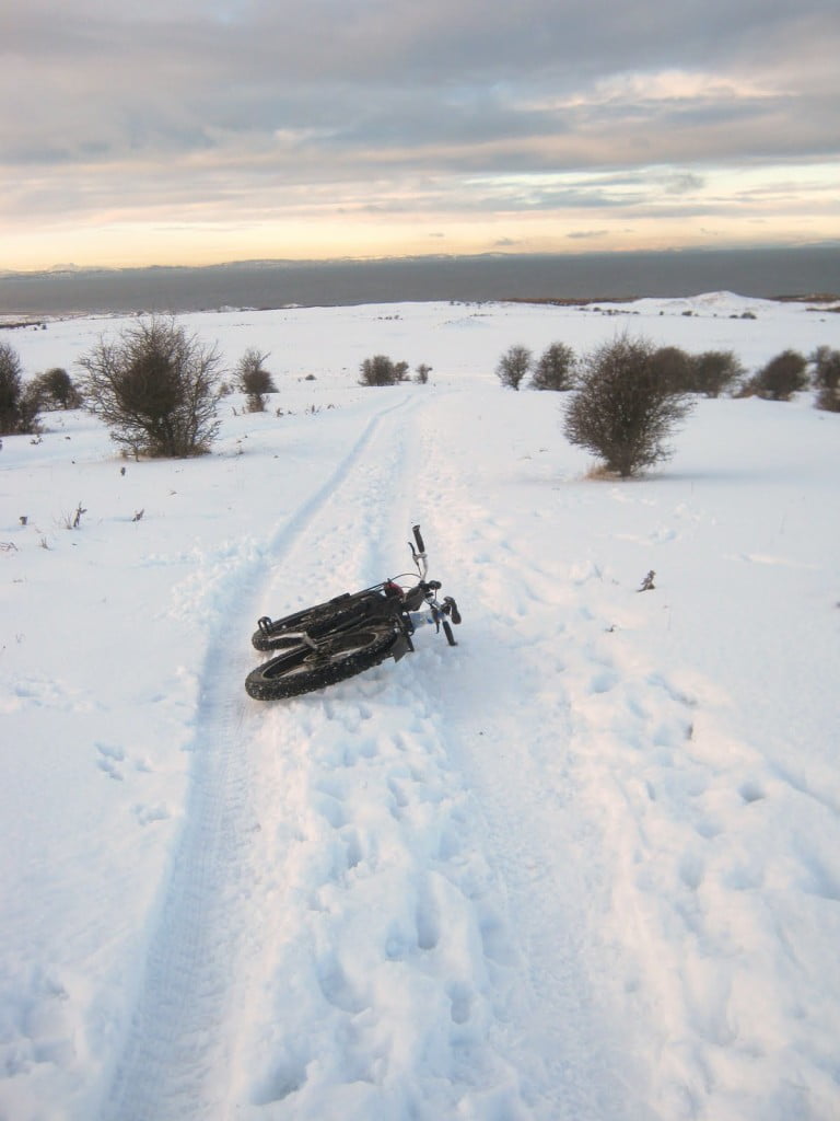 Soft snow. Above 20 cm makes riding very hard - walking is faster. :)