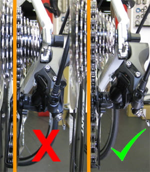 Misaligned rear derailleur cage. Either the derailleur hanger is bent, or the RD cage itself.