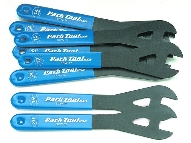 Cone wrenches - various sizes.