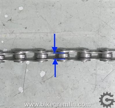 Bmx bike chain clearance size