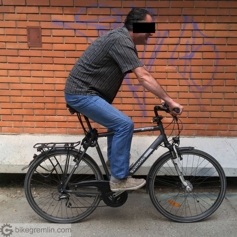 How to set a comfortable bicycle riding position