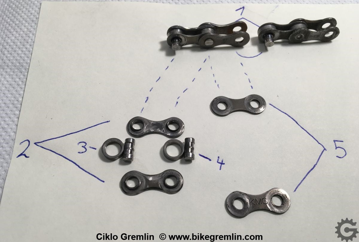 parts of bike chain