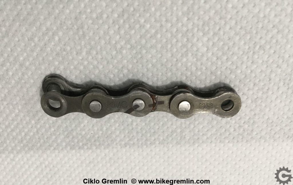 Worn sale bike chain