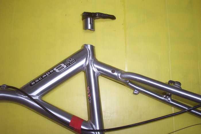 shortening a bicycle seat tube