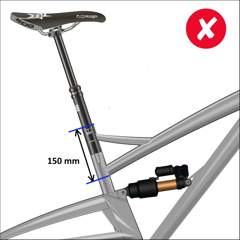 Cutting seatpost on mountain hot sale bike