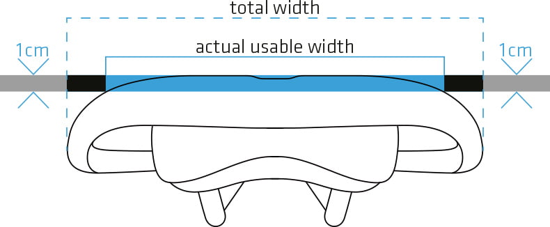 Road bike discount saddle size chart