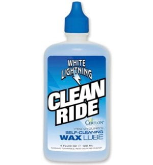White Lighting - Clean Ride Wax based chain lubricant. Not very durable (in the rain), but very clean.