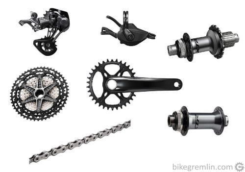 Amazon affiliate shopping link for Shimano XTR M9100 parts and groupsets