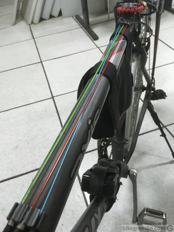 front derailleur cable routing