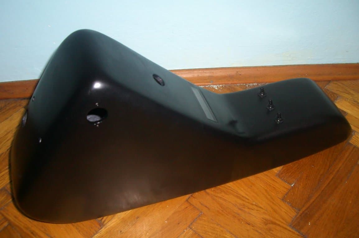 Finished electric bicycle battery housing