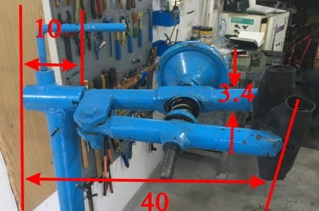 Clamping mechanism dimensions