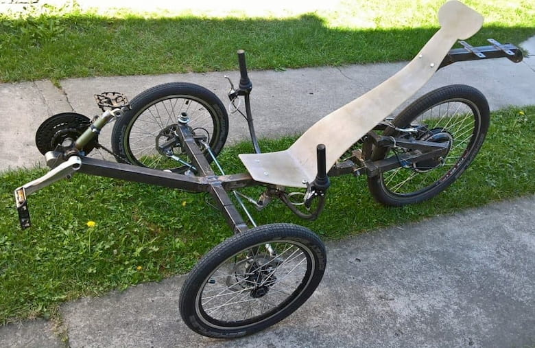 Recumbent store trike design