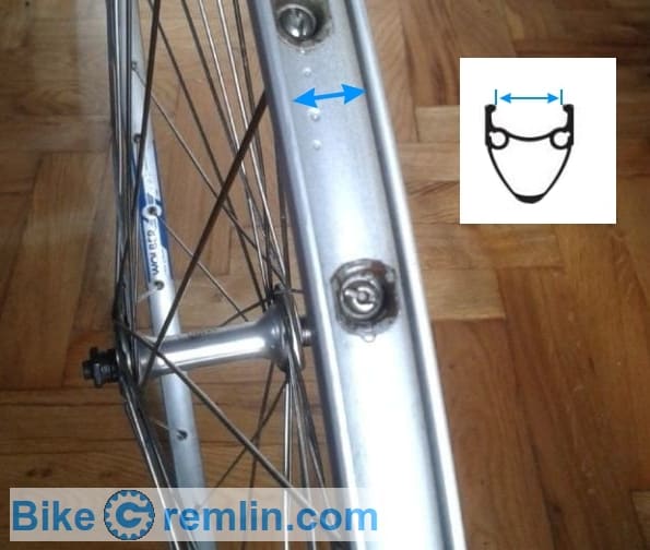 Inner rim sidewall width