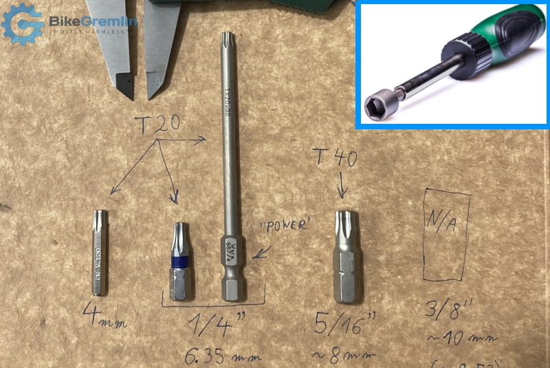 Bit driver size standards and screwdriver bit types explained
