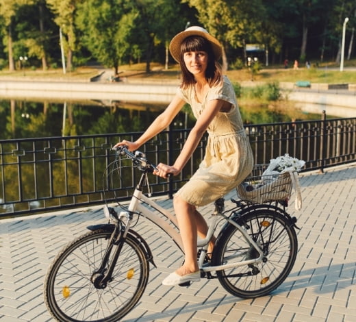 A bit smaller, and a bit more modern city bike