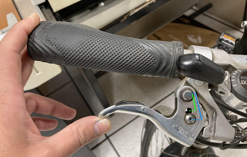 A brake lever with adjustable cable pull