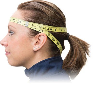 How to measure head circumference for helmet sizing